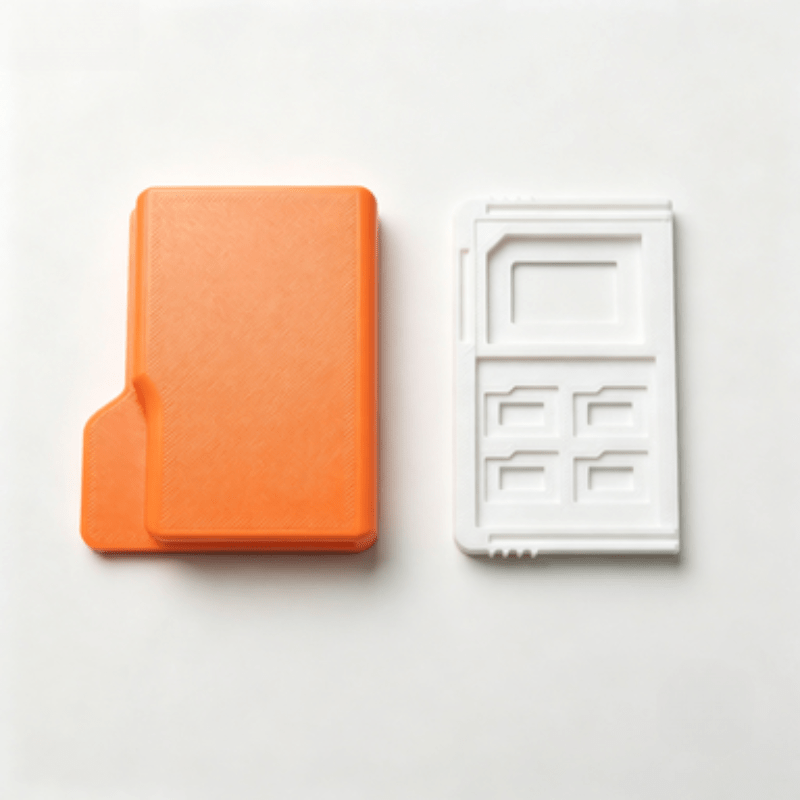 Document Scanner Portable - Orange Plastic SD/TF Card Storage Case,Folder-Style