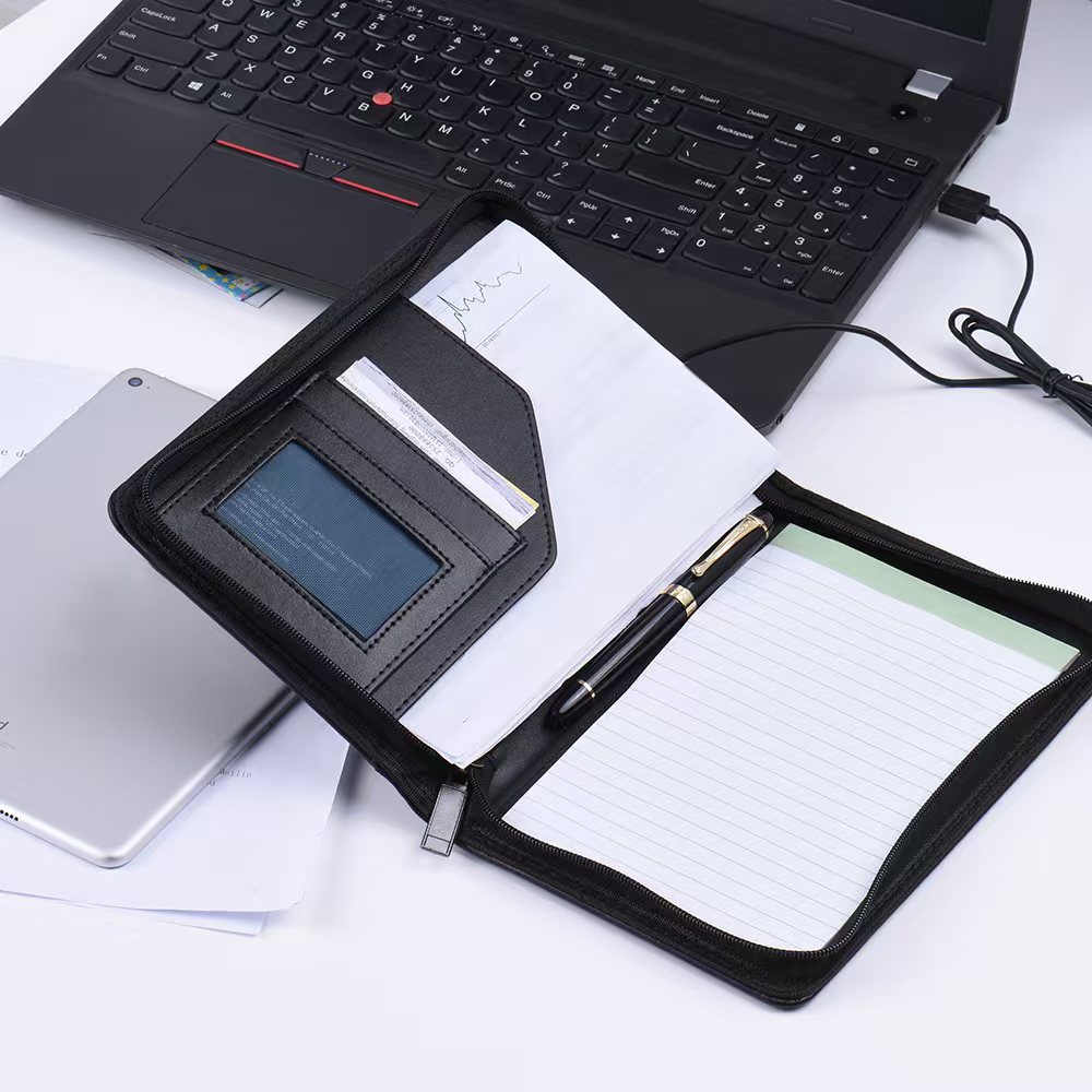 Document Scanner Portable - 2026 Portable A5 Business Portfolio Zippered
