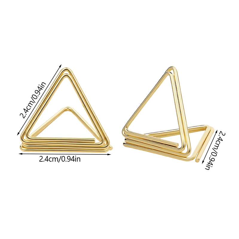 10pcs Metallic Gold Place Card - Document Holder Stand recension och pris