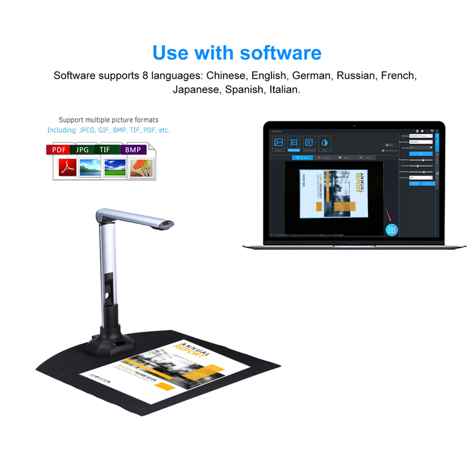 Document Scanner 10MP HD Folda - Document Scanner Portable recension och pris