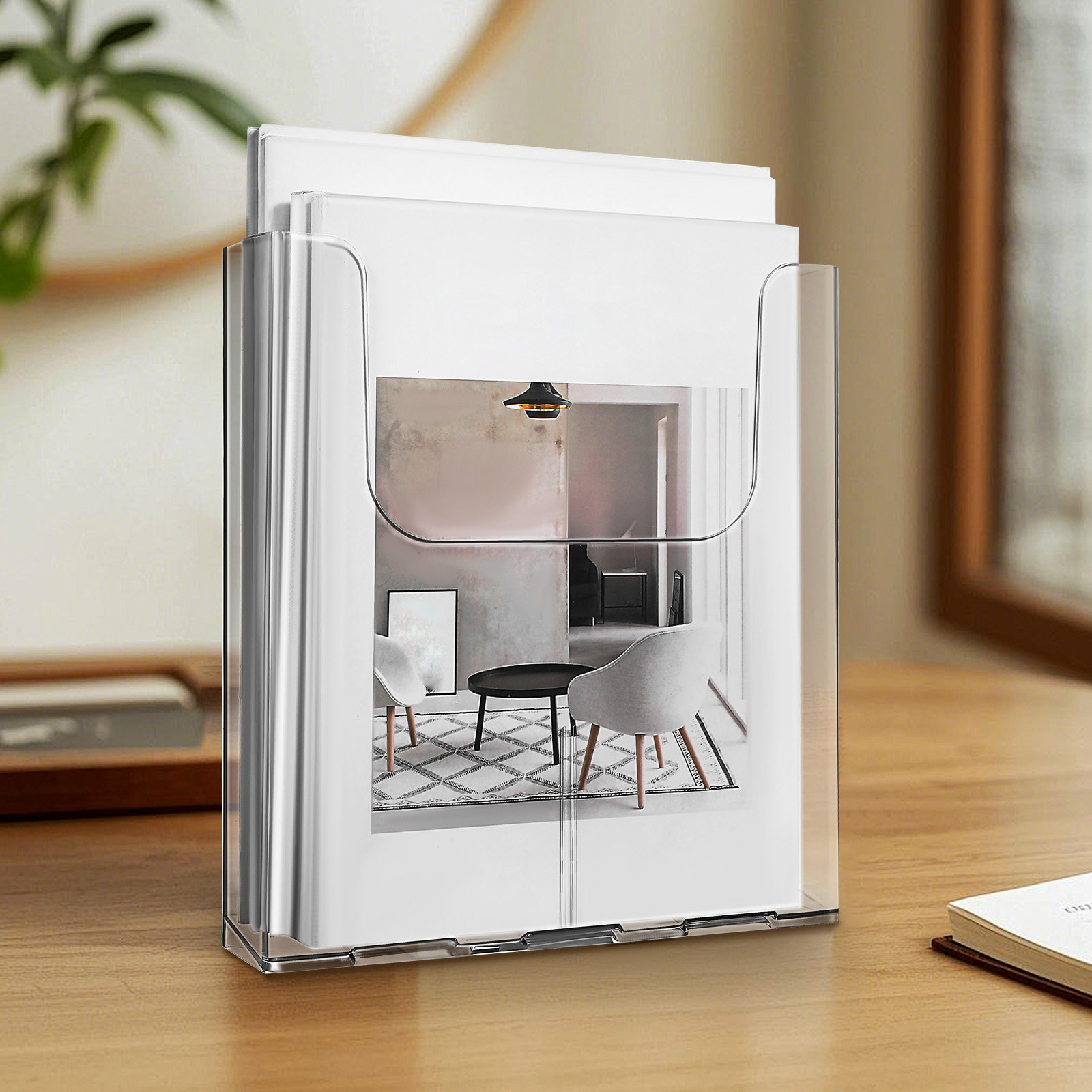 4Pcs Acrylic Wall Mounted Docu - Document Holder Stand recension och pris