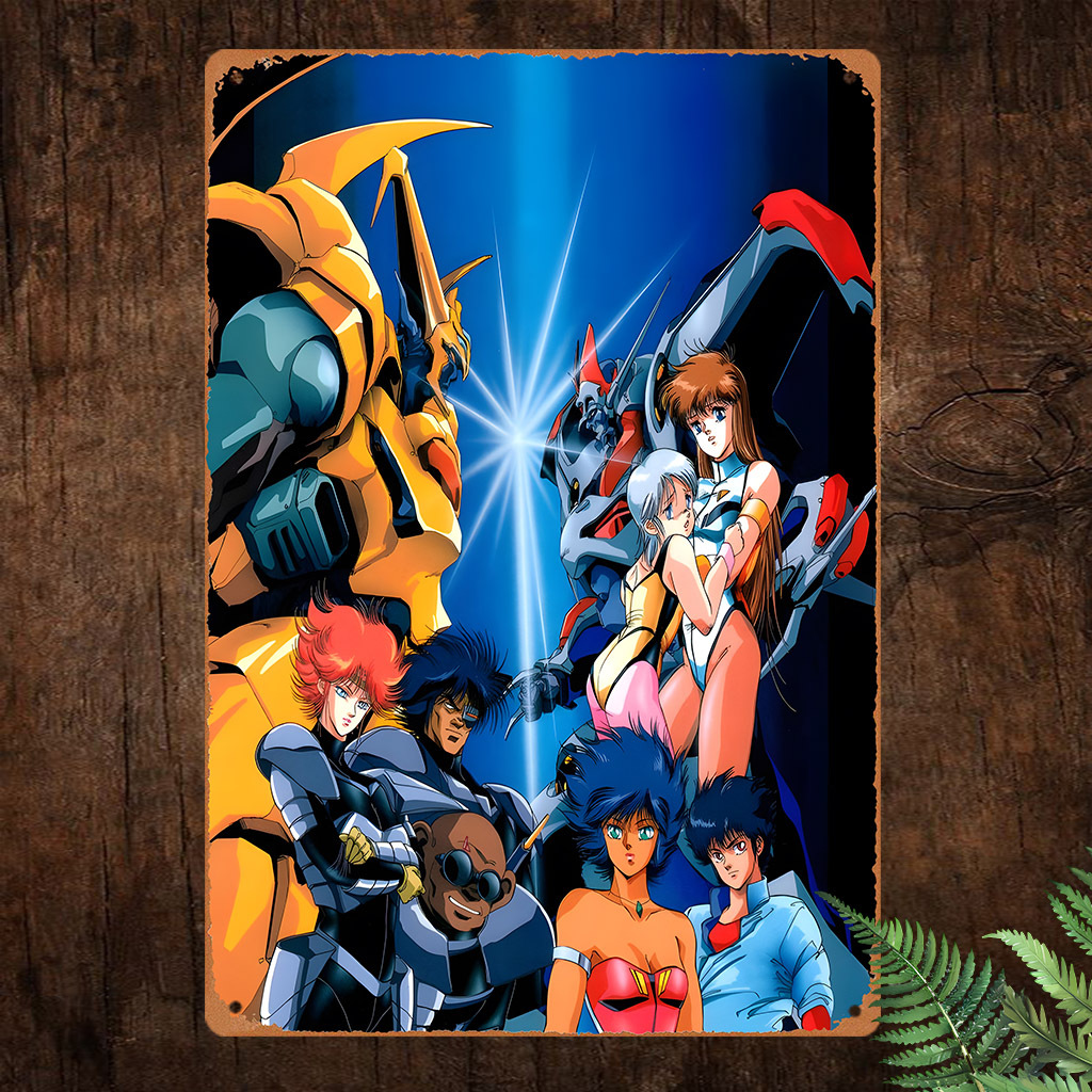 Vintage Anime-Inspired Metal A - Home Office Or recension och pris
