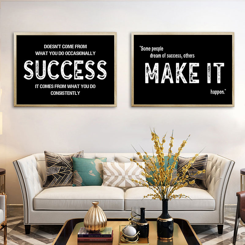 Modern Black Inspirational Can - Home Office Room Inspiration recension och pris