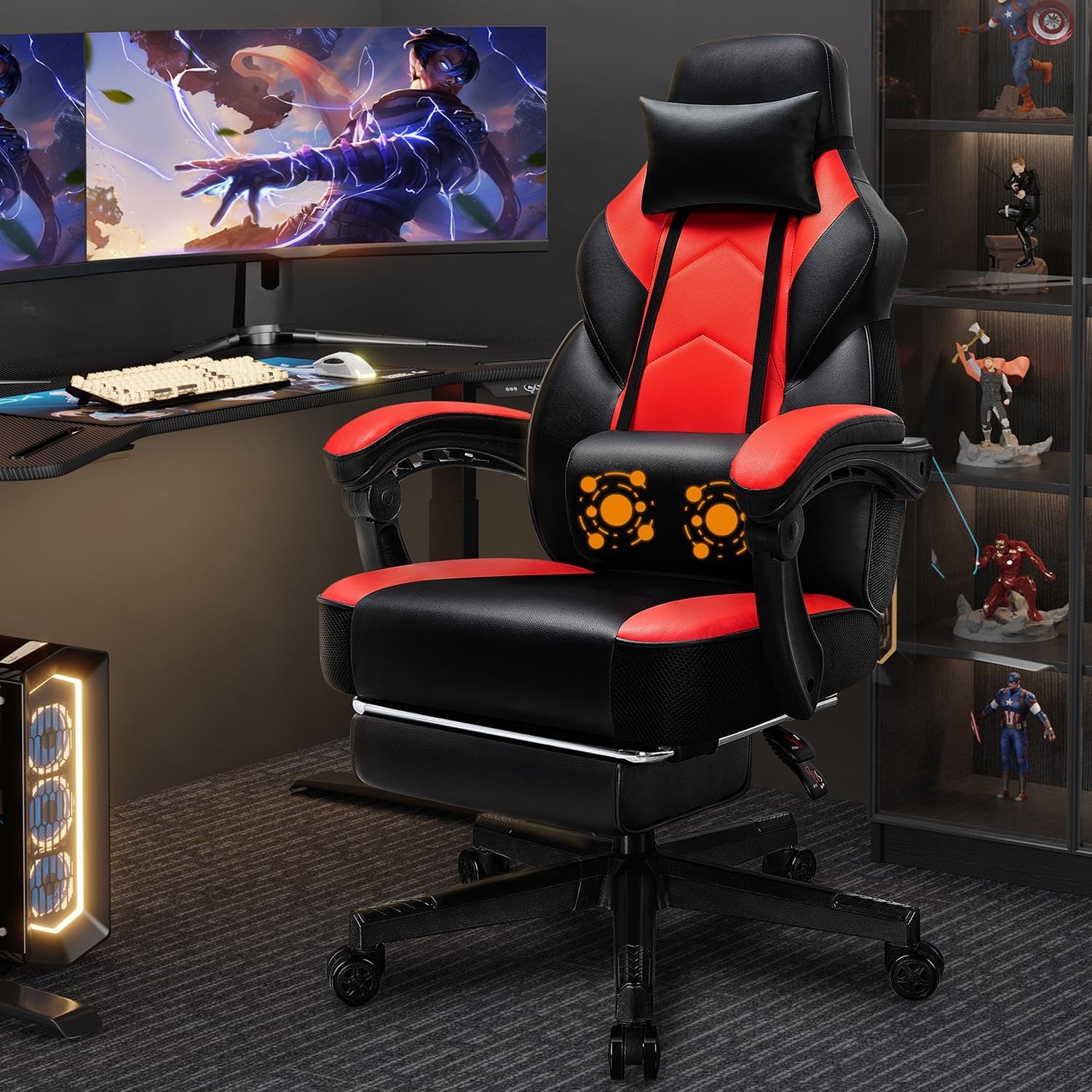 Gaming Chair with Footrest, Ma - Ergonomic Office Chair recension och pris