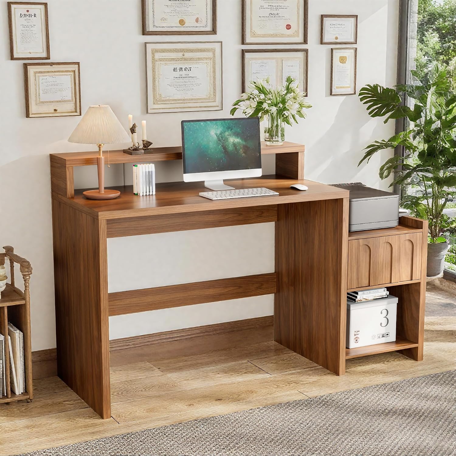 60 Inch Executive Desk with Dr - Home Office Work Table recension och pris