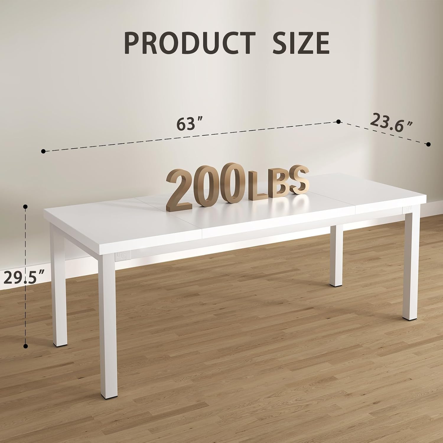 63 Inch Computer Desk With Adj - Home Office Work Table recension och pris