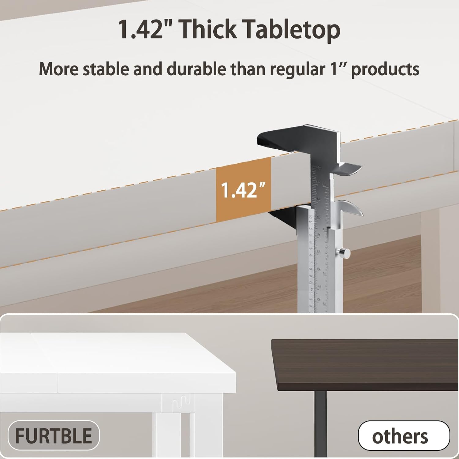 63 Inch Computer Desk With Adj - Home Office Work Table recension och pris