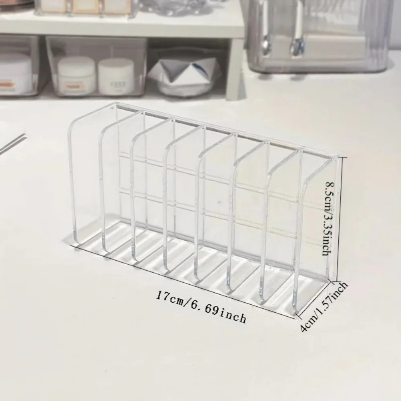 7-Slot Transparent Plastic Cos - Home Office Work Table recension och pris