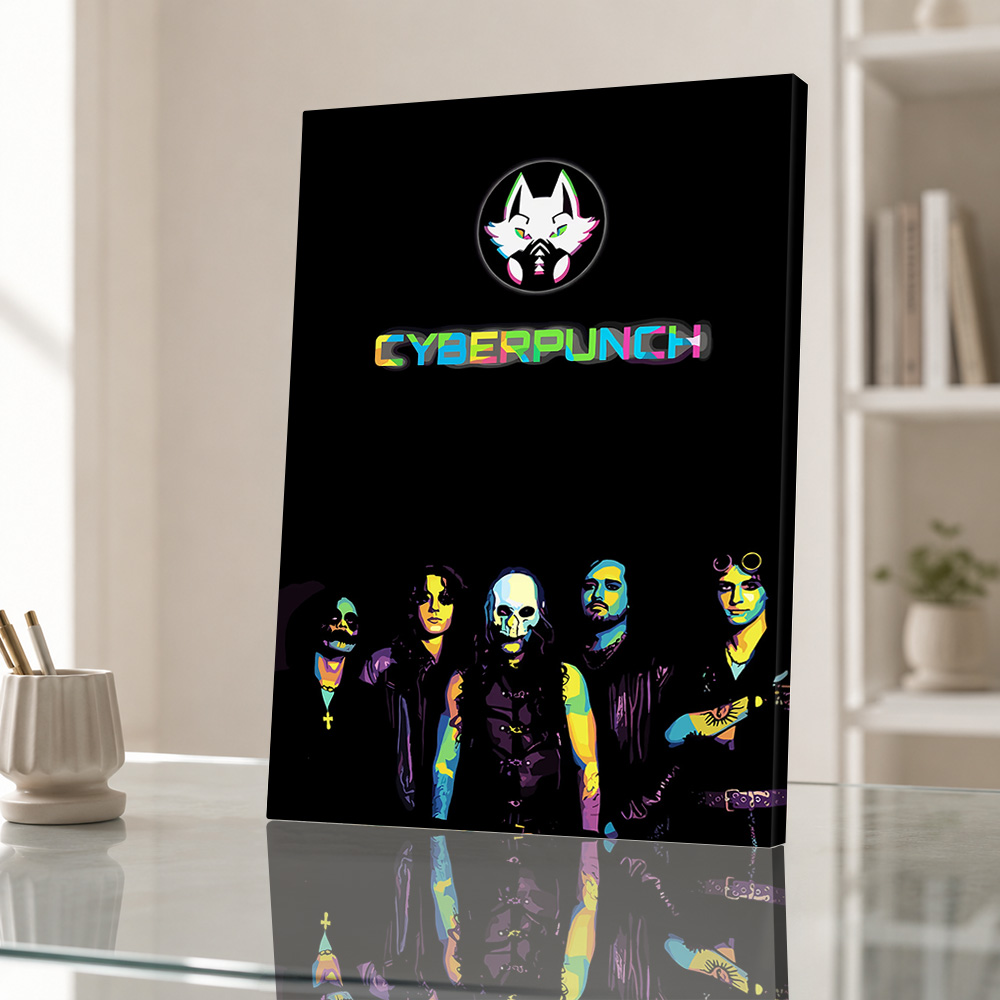 Cyberpunk Canvas Print Poster  - Home Office Or recension och pris