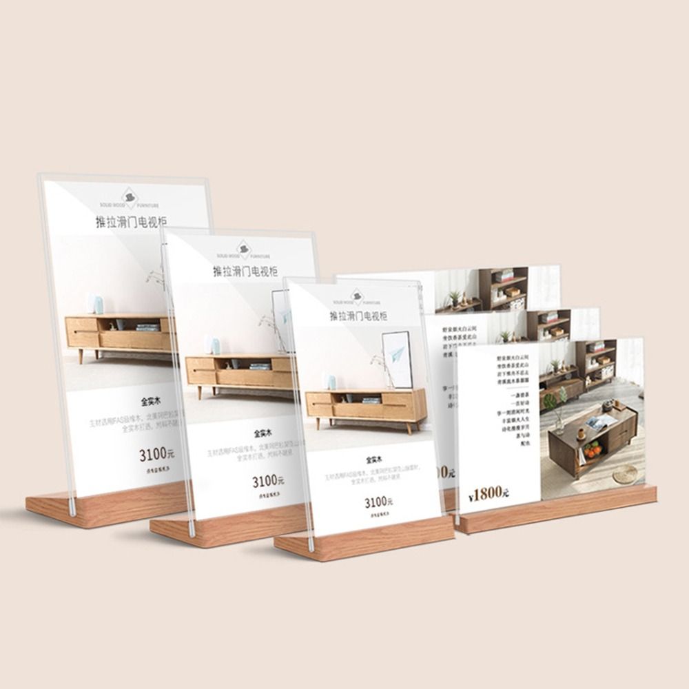 Durable Acrylic Table Top Sign - Document Holder Stand recension och pris